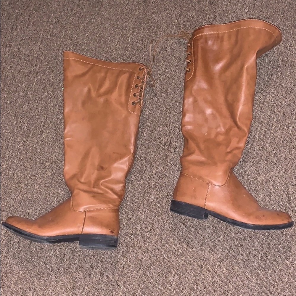 DSW Bamboo fur-lined brown winter boot